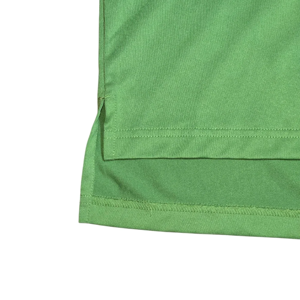 Adidas ClimaLite Sweat Wicking Green Stretch 2 Button‎ Short Sleeve Polo Size XL